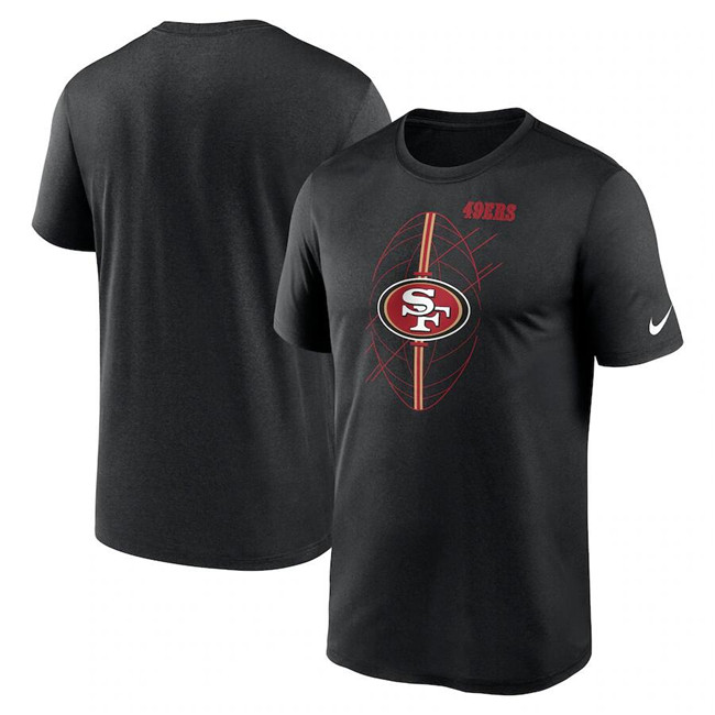 Men's San Francisco 49ers Black Legend Icon Performance T-Shirt Men's San Francisco 49ers Black Legend Icon Performance T-Shirt